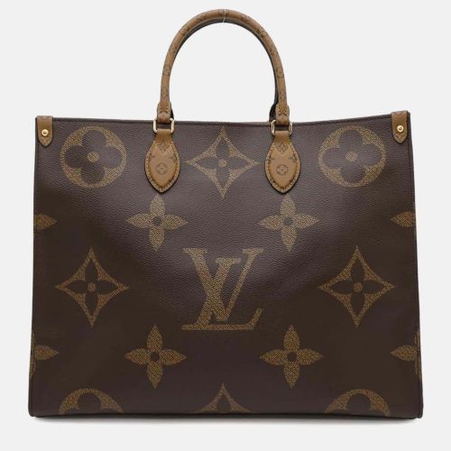 Louis Vuitton OnTheGo GM Monogram Reverse Giant Canvas Tote Bag - Louis Vuitton - Modalova