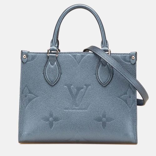 Louis Vuitton Blue Metallic Monogram Giant Empreinte Onthego PM - Louis Vuitton - Modalova