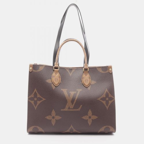 Louis Vuitton OnTheGo MM Brown Monogram Giant Reverse Canvas Tote Bag - Louis Vuitton - Modalova