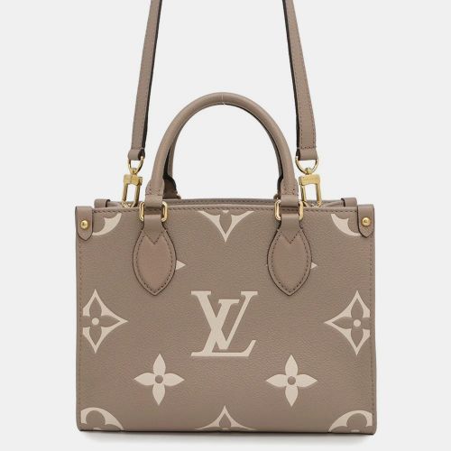 Louis Vuitton Onthego Tourterelle Claim Bicolor Monogram Empreinte Leather Monogram Giant Size Pm - Louis Vuitton - Modalova