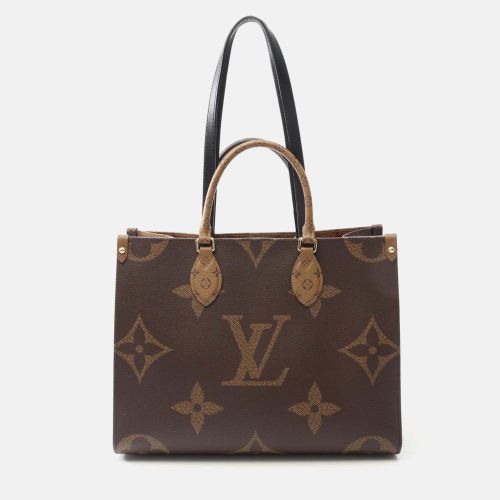 Louis Vuitton OnTheGo MM Brown Monogram Giant Reverse Shoulder Tote Bag - Louis Vuitton - Modalova