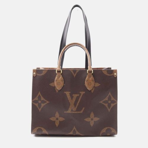 Louis Vuitton OnTheGo MM Brown Monogram Giant Reverse Shoulder Bag - Louis Vuitton - Modalova