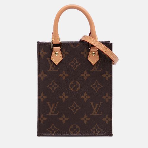 Louis Vuitton Brown Monogram Petit Sac Plat - Louis Vuitton - Modalova