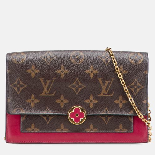 Louis Vuitton Brown Monogram Flore Wallet On Chain - Louis Vuitton - Modalova
