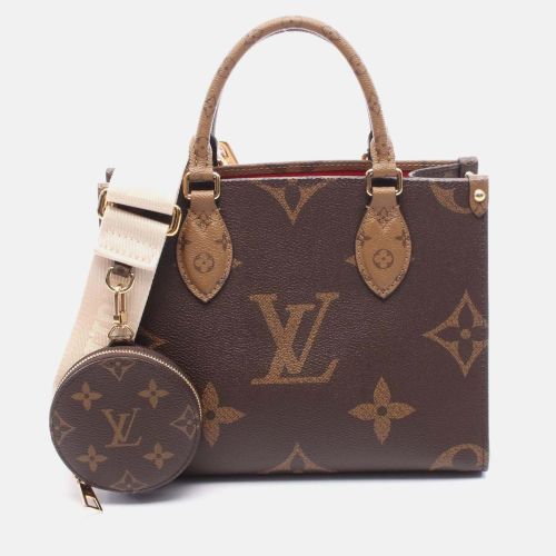 Louis Vuitton On The Go Pm Shoulder Handbag M46373 Monogram Giant Reverse Used - Louis Vuitton - Modalova