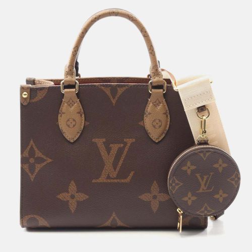 Louis Vuitton Onthego Pm Shoulder Handbag M46373 Monogram Giant Reverse Used Lv - Louis Vuitton - Modalova