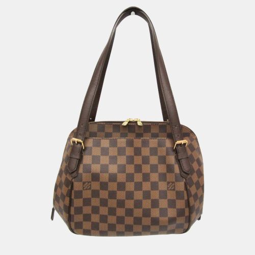 Louis Vuitton Belem MM Brown Damier Ebene Canvas Shoulder Bag - Louis Vuitton - Modalova