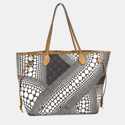 Louis Vuitton Neverfull Monogram Pumpkin Dot MM White Canvas Tote Bag - Louis Vuitton - Modalova