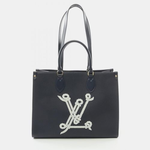 Louis Vuitton On The Go Mm Sailor'S Knot Nautical 1022 Tote Bag Leather Navy - Louis Vuitton - Modalova