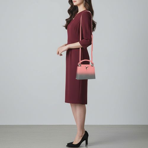 Capucines Mini /Grey Python Top Handle Bag - Louis Vuitton - Modalova