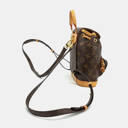 Mini Montsouris PM Monogram Canvas Leather Backpack Bag - Louis Vuitton - Modalova
