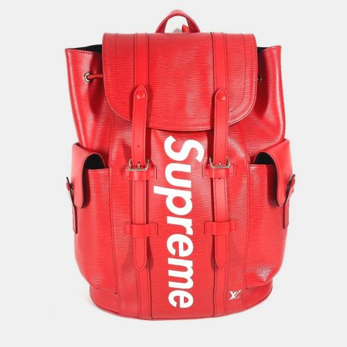 X Supreme Christopher PM Epi Leather Backpack Bag - Louis Vuitton - Modalova