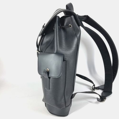 X Supreme Christopher PM Noir Epi Leather Backpack Bag - Louis Vuitton - Modalova