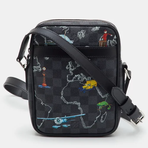 Renaissance Map Danube Slim Damier Graphite Canvas Bag - Louis Vuitton - Modalova