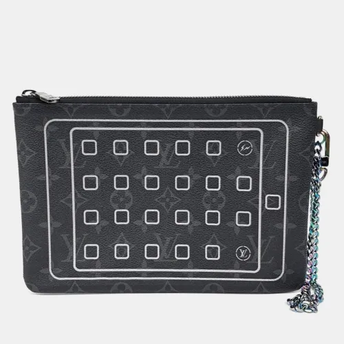 Fragment Eclipse Monogram Canvas Pouch Bag - Louis Vuitton - Modalova