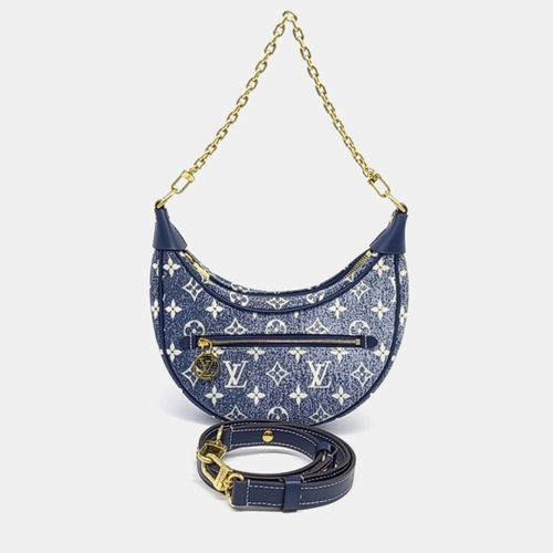 Loop PM Blue Monogram Denim Canvas Hobo Bag - Louis Vuitton - Modalova