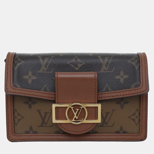 Dauphine Chain Wallet Monogram Reverse Monogram Canvas Leather Shoulder Bag - Louis Vuitton - Modalova