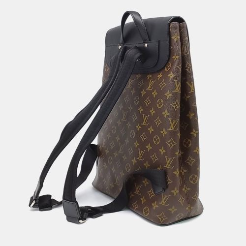 Josh Monogram Canvas Coated Canvas Macassar Backpack Bag - Louis Vuitton - Modalova