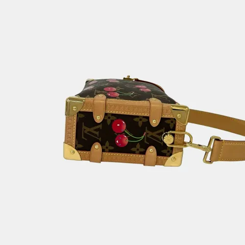 Side Trunk Monogram Canvas Leather Shoulder Bag - Louis Vuitton - Modalova