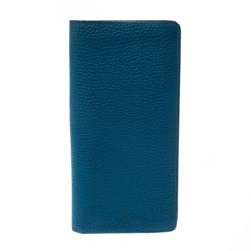 Louis Vuitton Blue Taurillon Leather Brazza Wallet - Louis Vuitton - Modalova