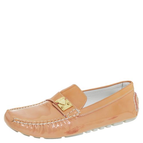 Louis Vuitton Beige Patent Leather Lombok Slip On Loafers Size 40 - Louis Vuitton - Modalova