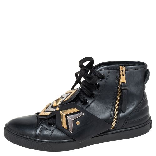 Leather Karakoram Pattern Punchy Sneaker Boots Size 36 - Louis Vuitton - Modalova