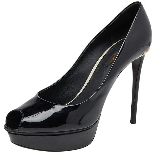 Patent Leather Eyeline Peep Toe Platform Pumps Size 39 - Louis Vuitton - Modalova