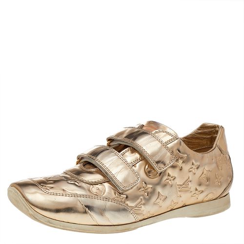 Louis Vuitton Metallic Gold Monogram Empreinte Leather Low Top Sneakers Size 38.5 - Louis Vuitton - Modalova