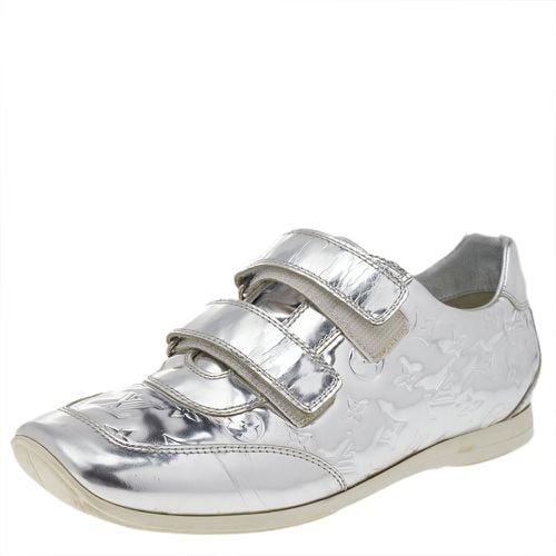 Louis Vuitton Metallic Silver Monogram Mirror Tennis Sneakers Size 38.5 - Louis Vuitton - Modalova