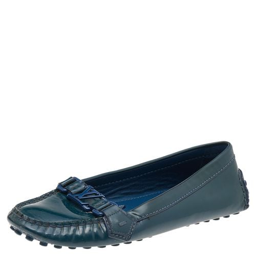 Louis Vuitton Blue Patent Leather Oxford Loafers Size 38 - Louis Vuitton - Modalova