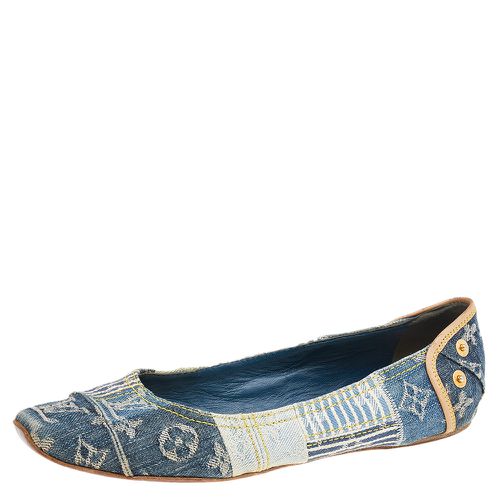 Monogram Denim Ballet Flats Size 37 - Louis Vuitton - Modalova