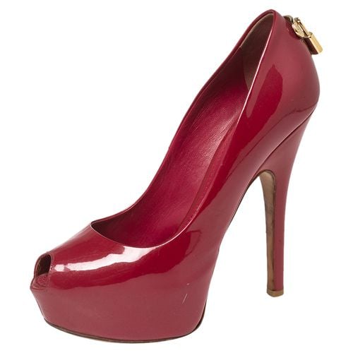 Louis Vuitton Dark Pink Patent Leather Oh Really! Peep-Toe Pumps Size 37 - Louis Vuitton - Modalova