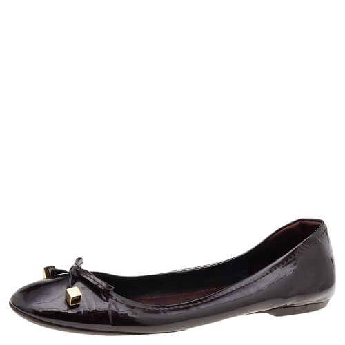 Amarante Patent Leather Ballet Flats Size 40.5 - Louis Vuitton - Modalova