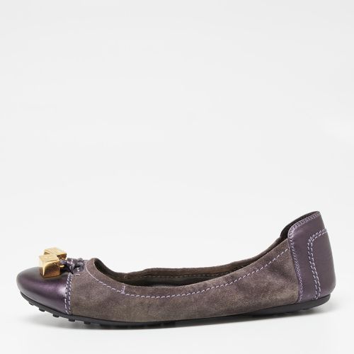 Louis Vuitton Purple Suede And Leather Dice Scrunch Ballet Flats Size 39 - Louis Vuitton - Modalova