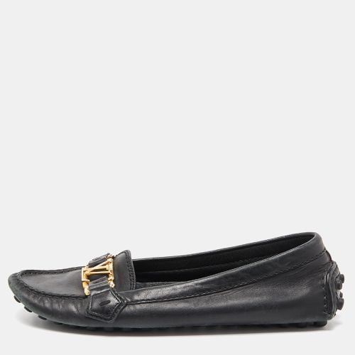 Louis Vuitton Black Leather Oxford Loafers Size 36 - Louis Vuitton - Modalova