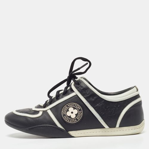 Louis Vuitton Black/White Monogram Embossed Leather Low Top Sneakers Size 37 - Louis Vuitton - Modalova