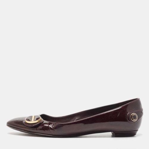 Louis Vuitton Burgundy Patent Leather Ballet Flats Size 37.5 - Louis Vuitton - Modalova