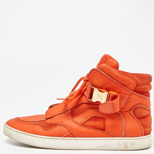 Louis Vuitton Orange Leather and Suede Slipstream High Top Sneakers Size 36 - Louis Vuitton - Modalova