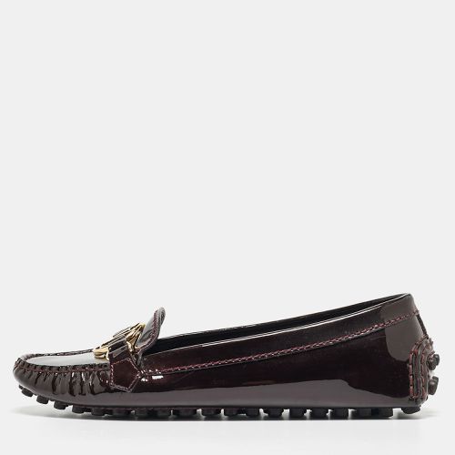 Louis Vuitton Burgundy Patent Leather Dauphine Loafers Size 36 - Louis Vuitton - Modalova