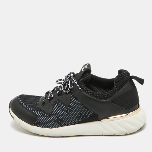 Louis Vuitton Black Mesh and Leather Aftergame Sneakers Size 40 - Louis Vuitton - Modalova