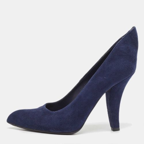 Louis Vuitton Navy Blue Suede Pointed Toe Pumps Size 37 - Louis Vuitton - Modalova