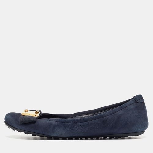 Louis Vuitton Navy Blue Suede Scrunch Ballet Flats Size 39 - Louis Vuitton - Modalova