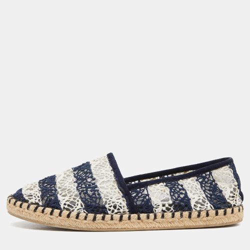 Louis Vuitton Blue/White Crochet Slip On Espadrilles Size 35.5 - Louis Vuitton - Modalova