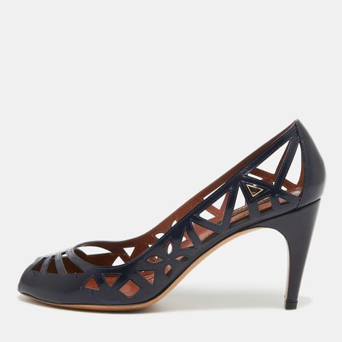 Leather Peep Toe Cutout Pumps Size 38.5 - Louis Vuitton - Modalova