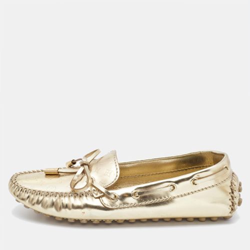 Louis Vuitton Gold Leather Gloria Loafers Size 35 - Louis Vuitton - Modalova