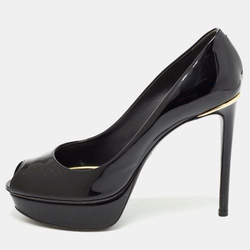 Louis Vuitton Black Patent Leather Eyeline Peep Toe Pumps Size 37 - Louis Vuitton - Modalova