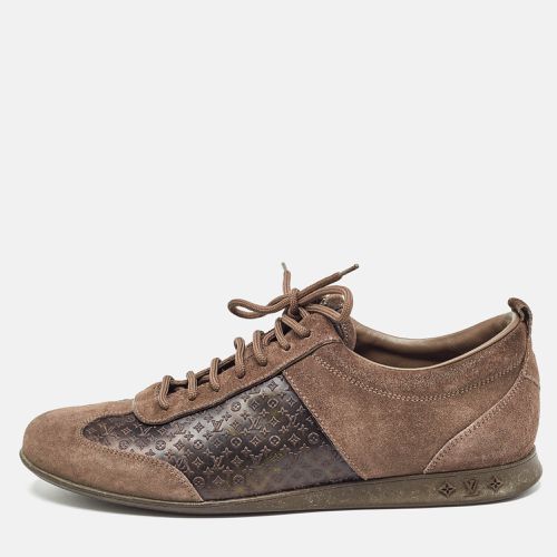 Louis Vuitton Brown Canvas and Suede Low Top Sneakers Size 38 - Louis Vuitton - Modalova