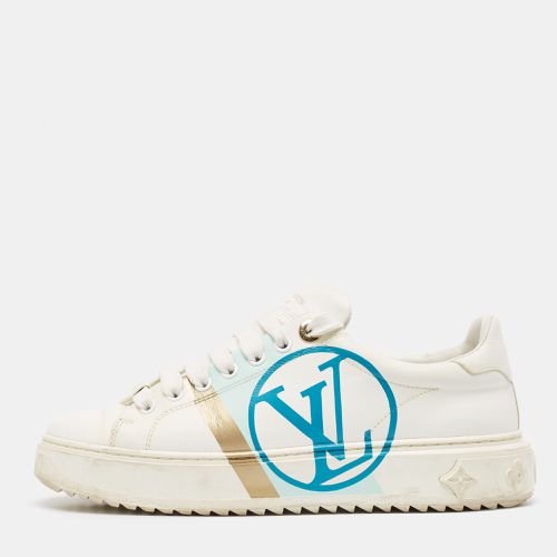 Louis Vuitton White Leather Time Out Sneakers Size 38 - Louis Vuitton - Modalova