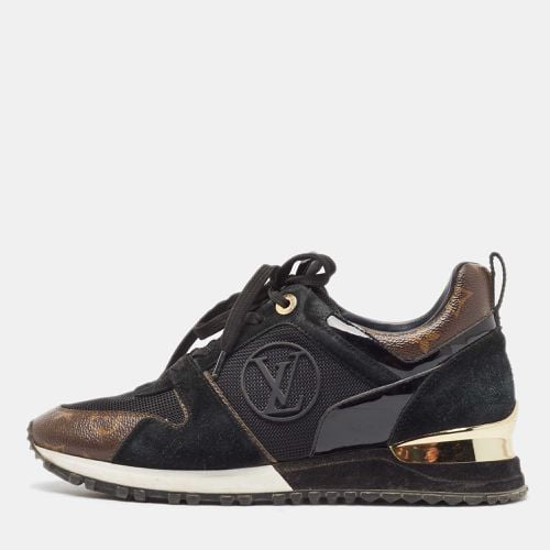 Louis Vuitton Brown/Black Monogram Coated Canvas and Mesh Run Away Low Top Sneakers Size 39 - Louis Vuitton - Modalova