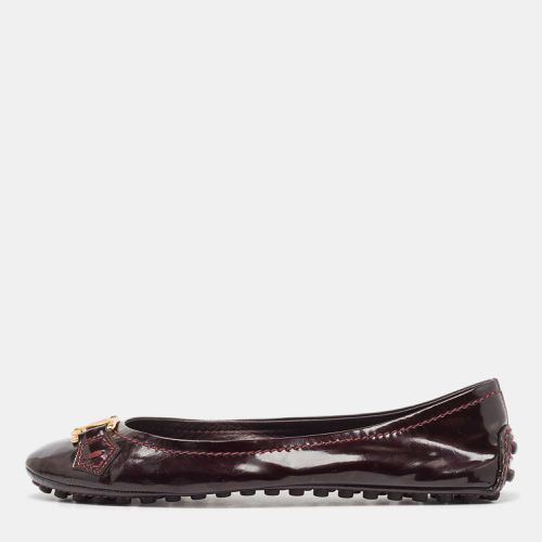 Louis Vuitton Burgundy Patent Leather Oxford Ballet Flats Size 36.5 - Louis Vuitton - Modalova